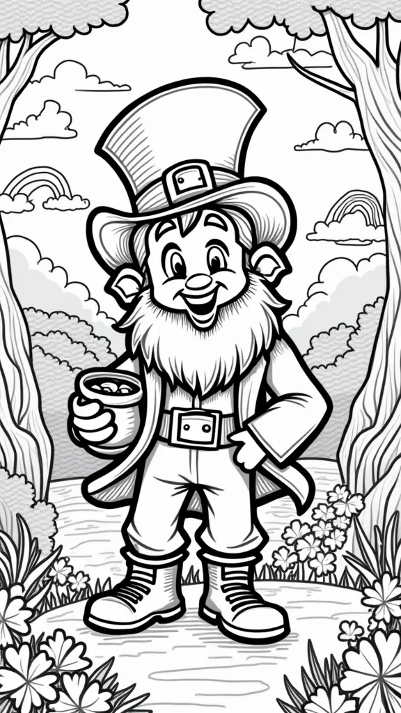 leprechaun free coloring pages